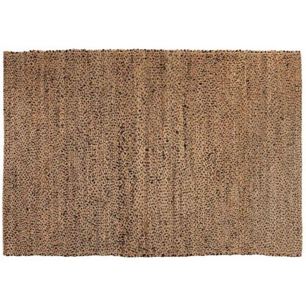 Tapis en jute et coton Elliot carbone