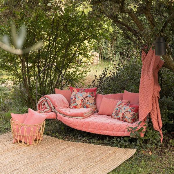 Tapis en jute et coton Pippa naturel - VIVARAISE