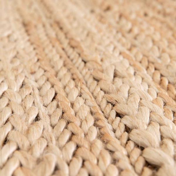 Tapis en jute et coton Pippa naturel - 6