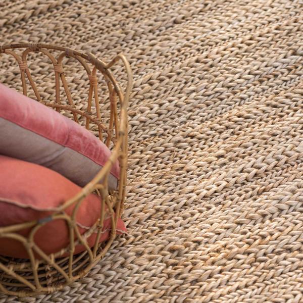 Tapis en jute et coton Pippa naturel - 7
