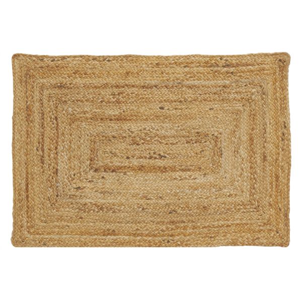 Tapis en jute naturel tressé