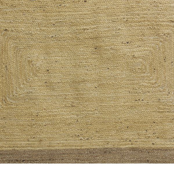 Tapis en jute naturelle et blanchie - AUB-4457