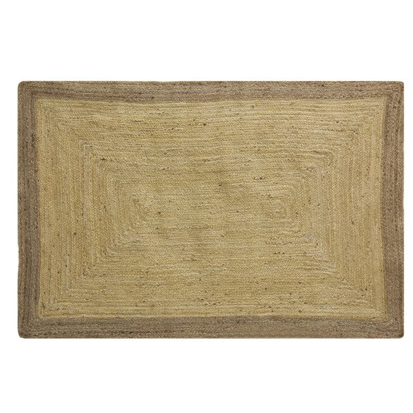 Tapis en jute naturelle et blanchie