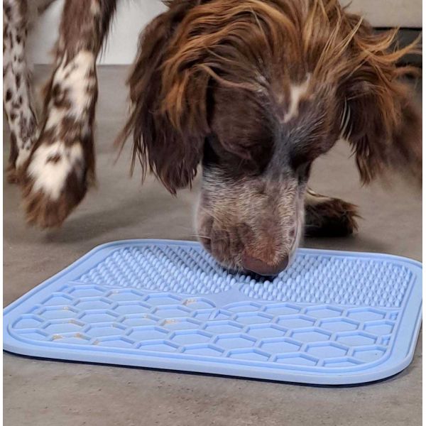 Tapis à lécher pour chien en silicone 20 x 20 cm - ZOL-2491