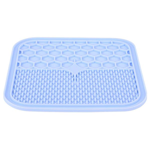 Tapis à lécher pour chien en silicone 20 x 20 cm