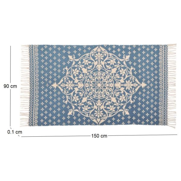 Tapis oriental en coton  90 x 150 cm - TRANQUILLO
