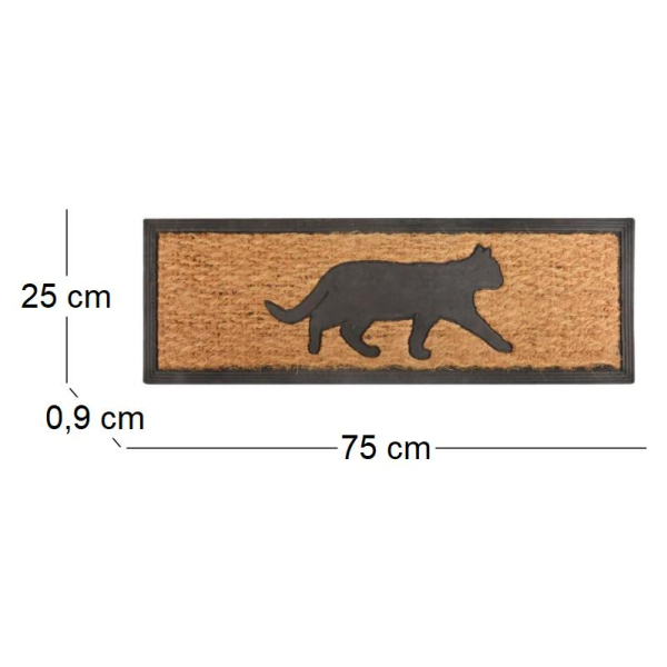 Tapis paillasson en coco 75 x 25 cm - ESS-0561