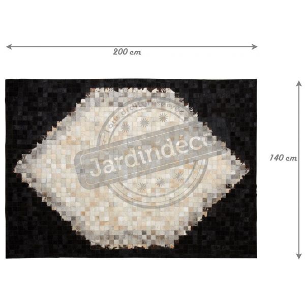 Tapis en peau de vache véritable - AUB-3073