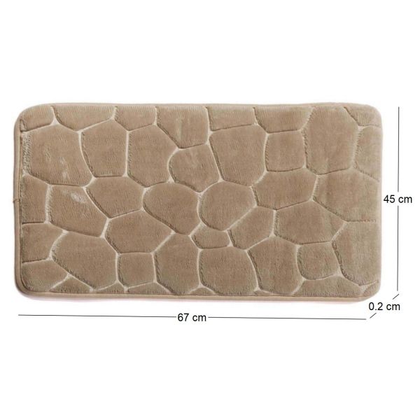 Tapis en polyester galets 67x45 cm - VER-0616