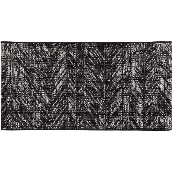 Tapis en polypropylène noir Evora