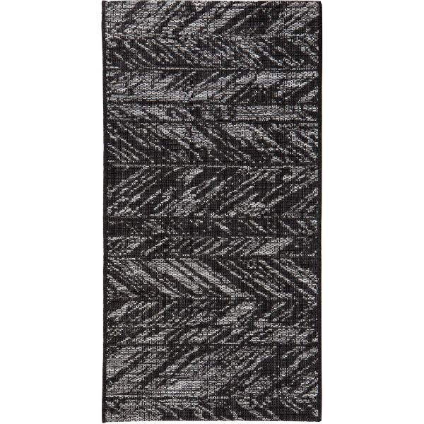 Tapis en polypropylène noir Evora - VIVARAISE