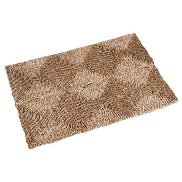 Tapis rectangulaire en jonc - AUBRY GASPARD