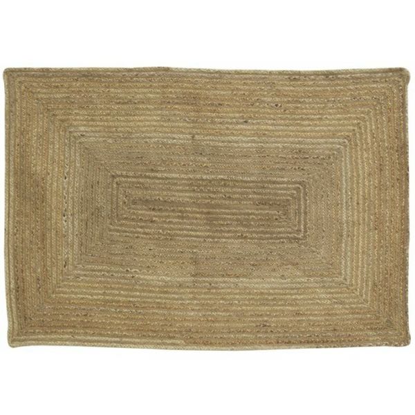 Tapis rectangulaire en jute naturelle