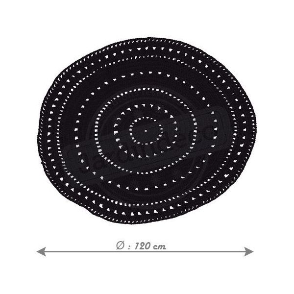 Tapis rond en coton diamètre 120cm Umaa - PRO-1174