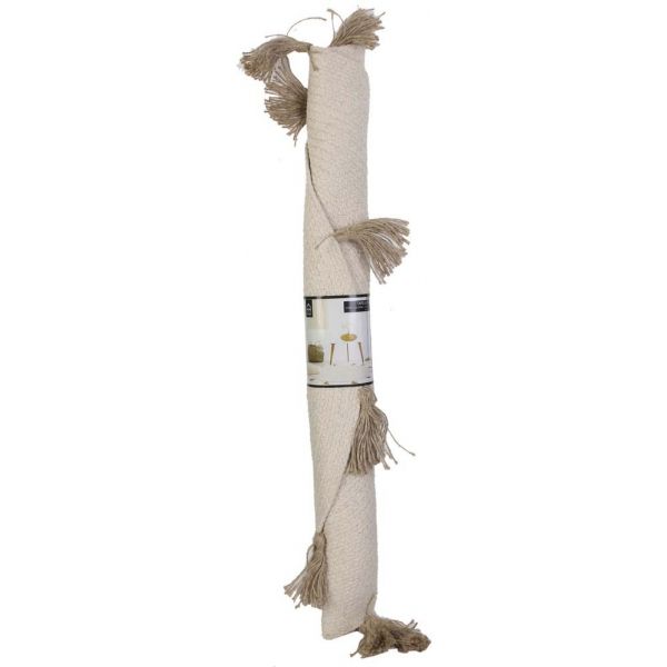 Tapis rond en coton pompons 90 cm - CMP-2227