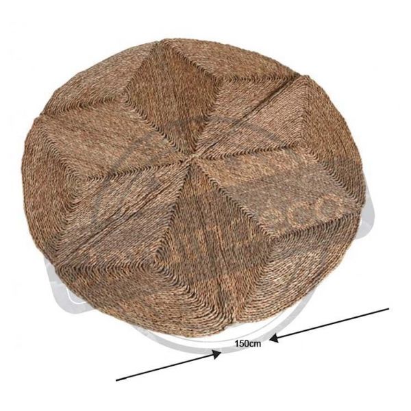 Tapis rond en jonc Kaate - 6