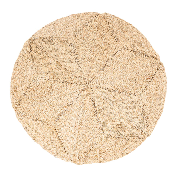 Tapis rond en jonc Kaate