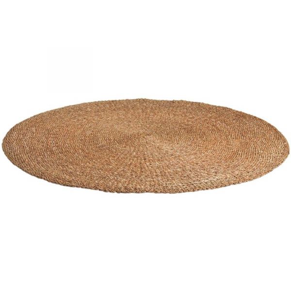 Tapis rond en jonc de mer naturel Siz - AUB-3952