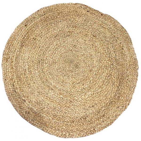 Tapis rond en jute