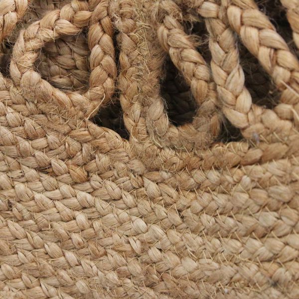Tapis rond en jute ajourée 90 cm - 29,90