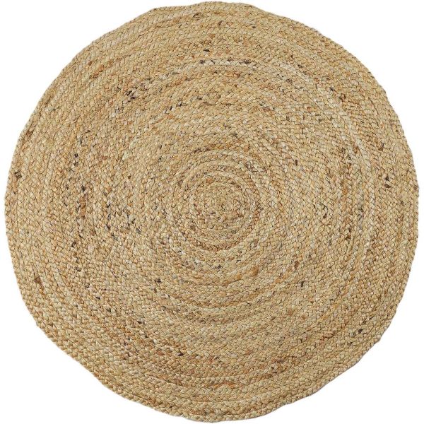 Tapis rond en jute