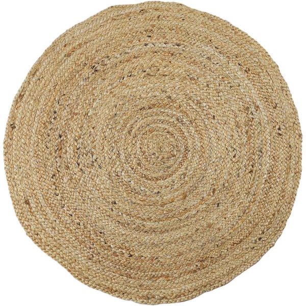 Tapis rond en jute