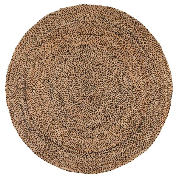 Tapis rond en jute et coton Elliot 160 cm