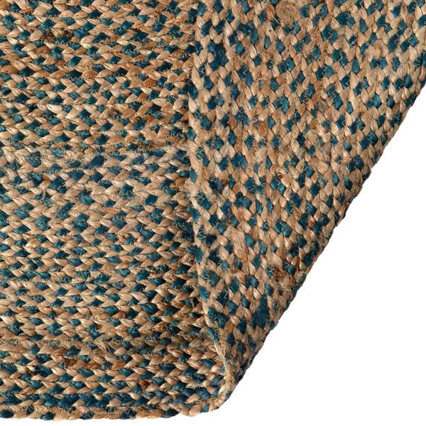 Tapis rond en jute et coton Elliot 160 cm - VIVARAISE