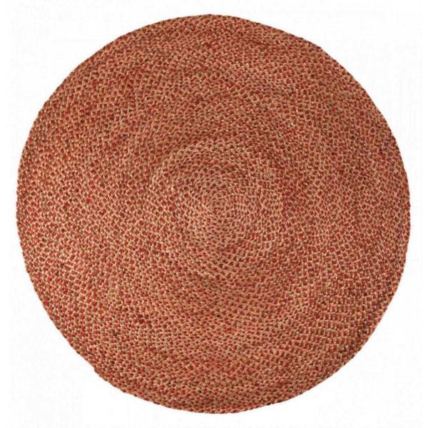 Tapis rond en jute et coton Elliot 160 cm