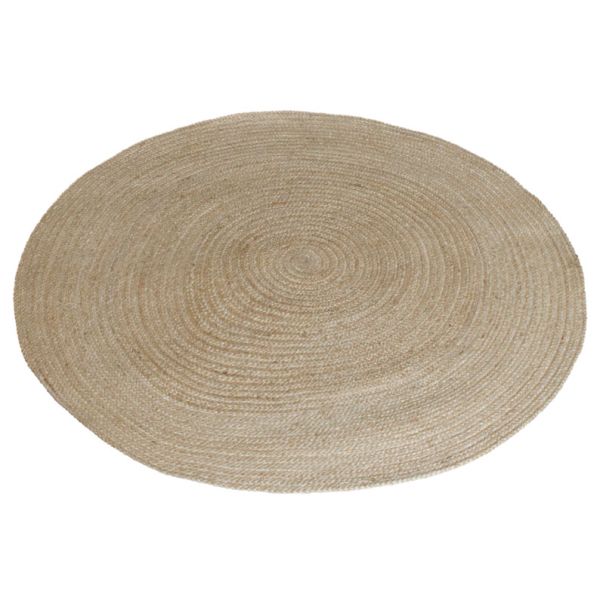 Tapis rond en jute naturel tressé