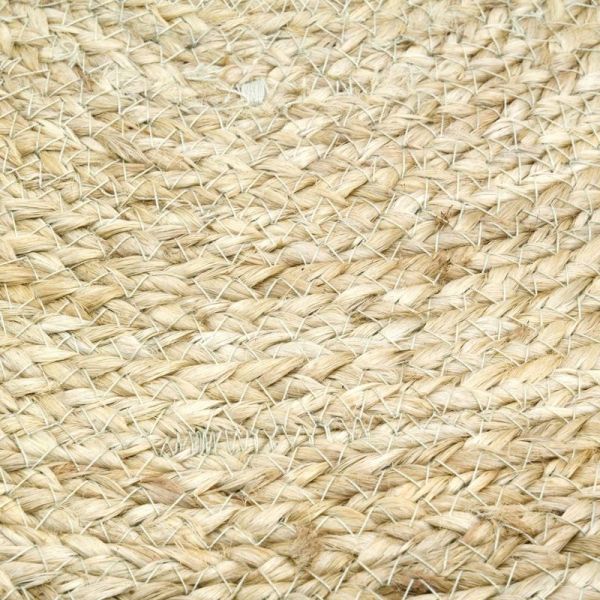 Tapis rond en jute naturel tressé - AUB-3060