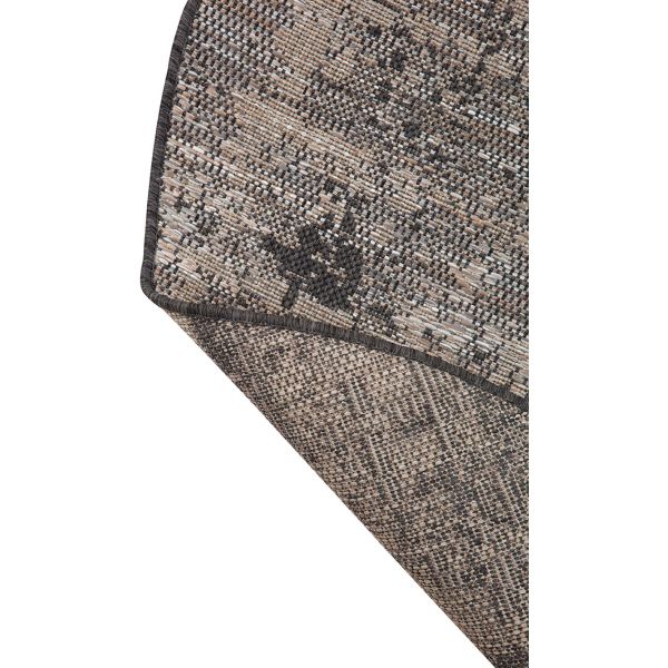 Tapis rond en polypropylène gris Catania - 119