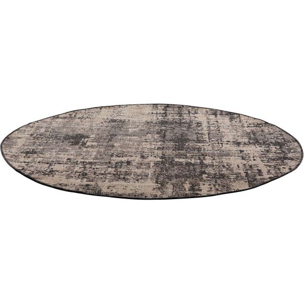 Tapis rond en polypropylène gris Catania - SDE-0323