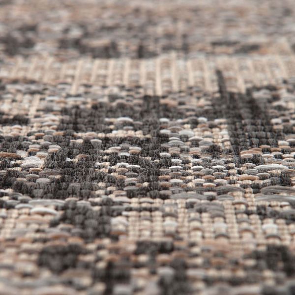 Tapis rond en polypropylène gris Catania - VIVARAISE
