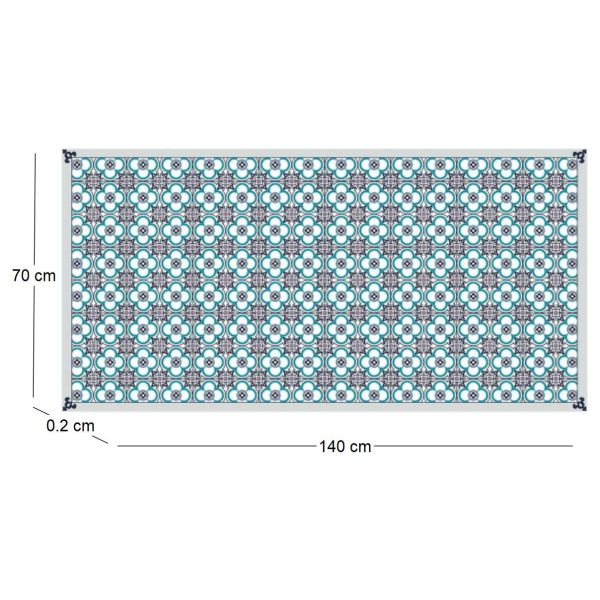 Tapis en vinyle effet carreaux de ciment - CON-0181