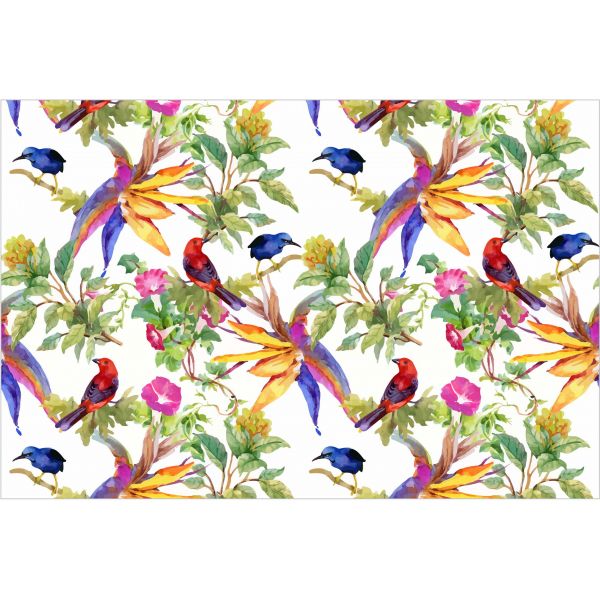 Tapis en vinyle motifs floraux