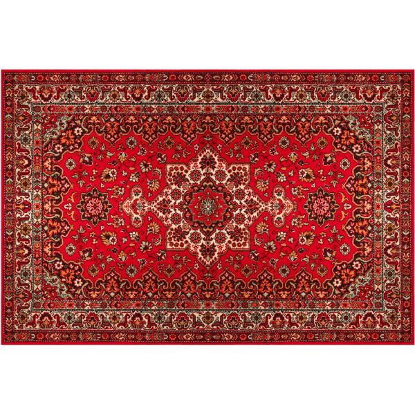 Tapis en vinyle vintage Persan rouge