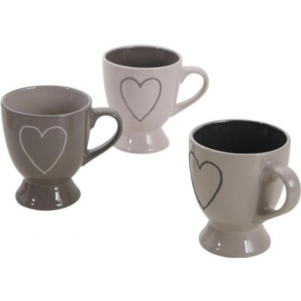 Tasse à café en grès (Lot de 3)