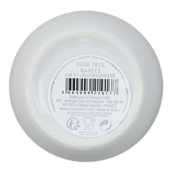 Tasse en porcelaine liseré doré 18 cl - 7