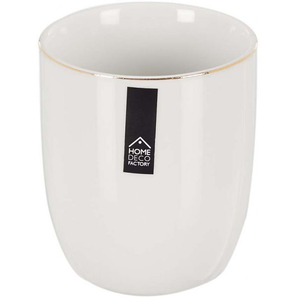 Tasse en porcelaine liseré doré 18 cl - CMP-3351