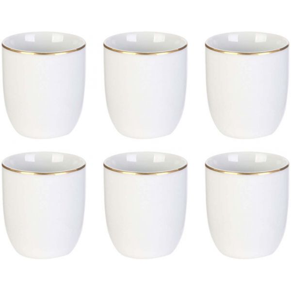 Tasse en porcelaine liseré doré 18 cl