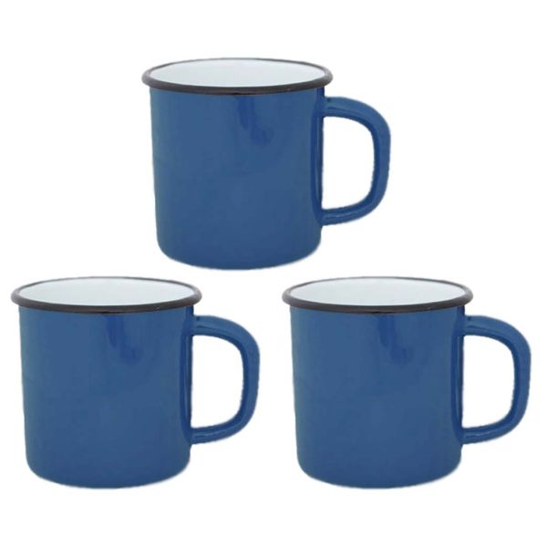 Tasses en émail coloré Classic (Lot de 3)