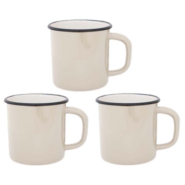 Tasses en émail coloré Classic (Lot de 3)