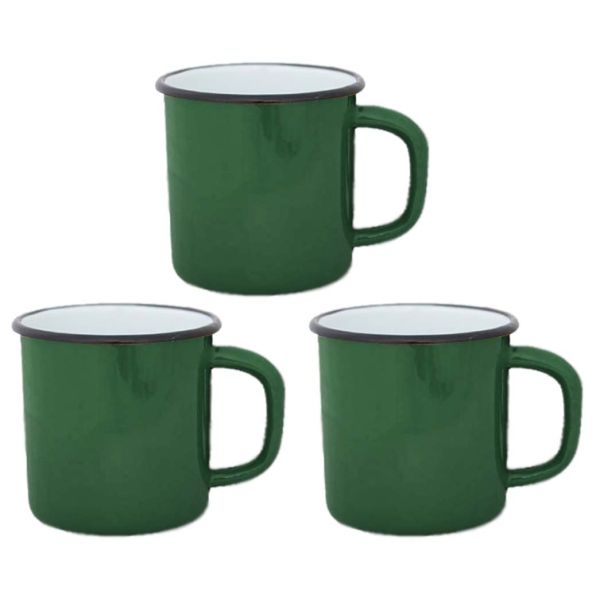 Tasses en émail coloré Classic (Lot de 3)