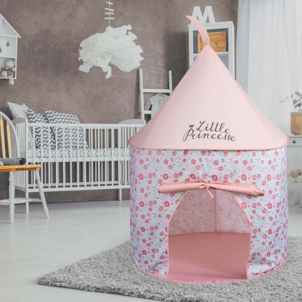 Tente pop up pour enfant 100x135 cm (little princesse – rose)