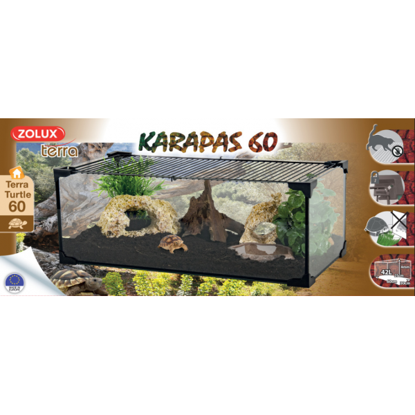 Terrarium pour tortues de terre Karapas - 58,50