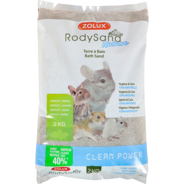 Terre à bain pour chinchillas 2 kg