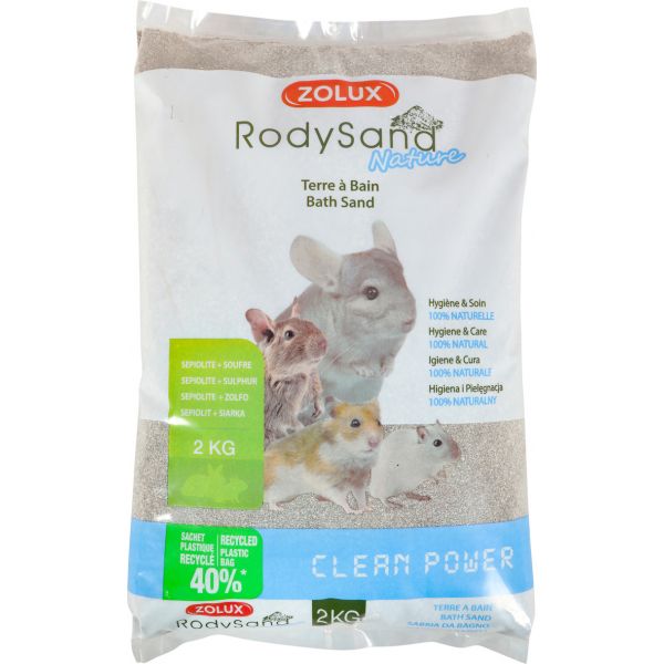 Terre à bain pour chinchillas 2 kg