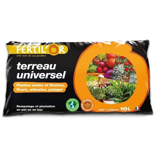 Terreau universel plantation / rempotage en pot 10 litres