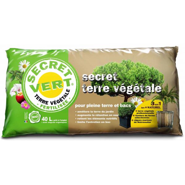 Terrreau bio secret terre végétale 40 litres